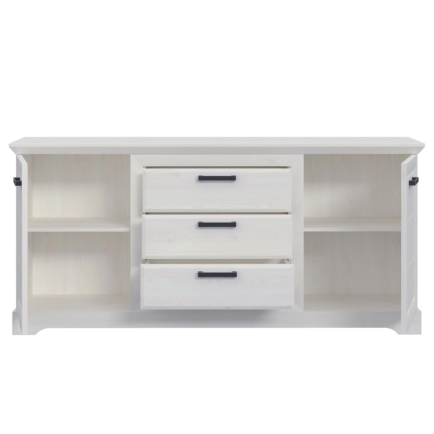 Ridgevalley Sideboard New Dessa I - Kiefer Weiß Dekor 7 Ridgevalley Sideboard New Dessa I - Kiefer Weiß Dekor – Bild 5