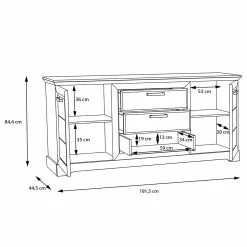 Ridgevalley Sideboard New Dessa I - Kiefer Weiß Dekor 19 Ridgevalley Sideboard New Dessa I - Kiefer Weiß Dekor -Büromöbel Verkaufsgeschäft 1000357993 220616 501 SKETCH DETAILS P000000001000357993 sketch