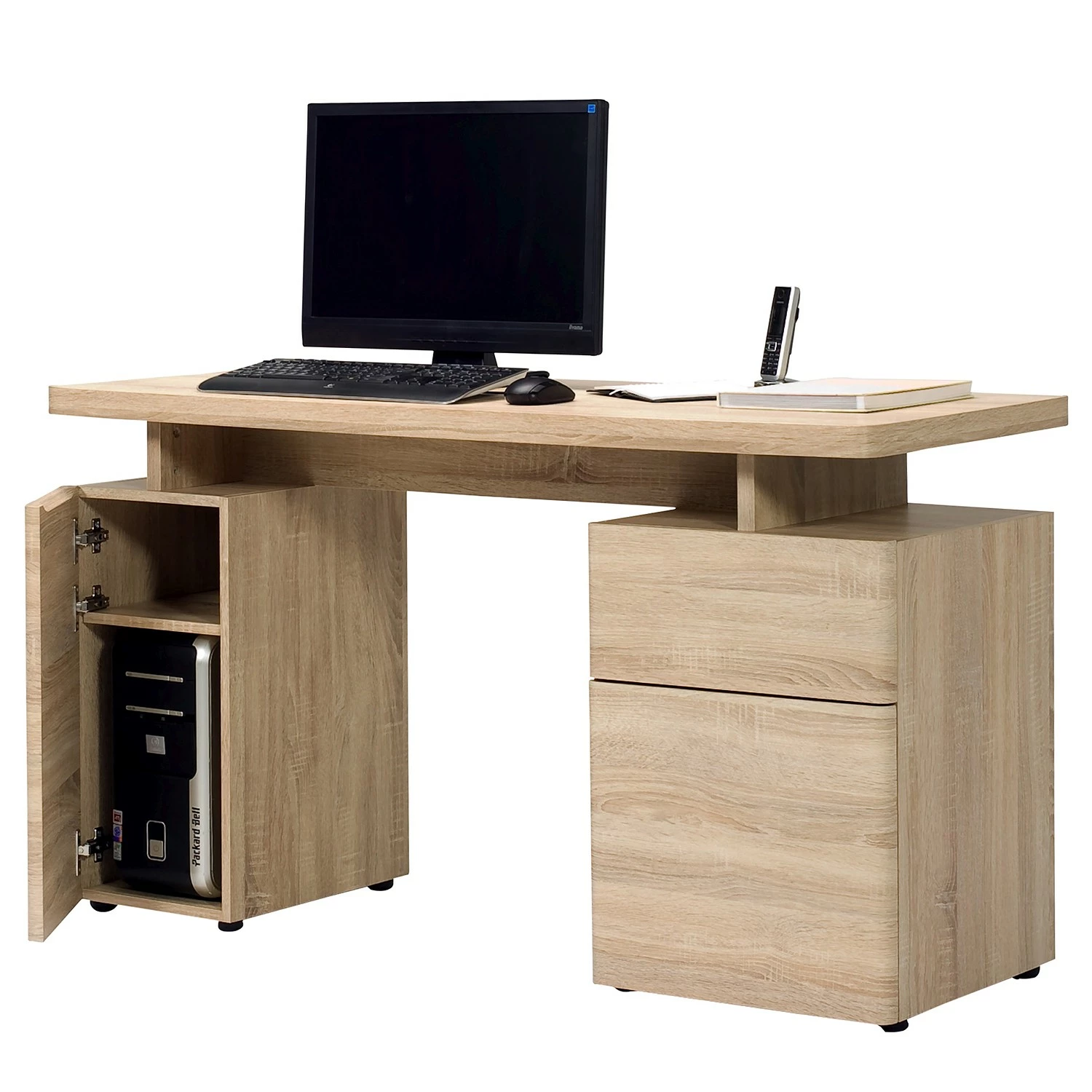 Jahnke Schreibtisch Cuuba Libre 140 - Eiche Sägerau Dekor 3 Jahnke Schreibtisch Cuuba Libre 140 - Eiche Sägerau Dekor