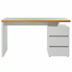 Jahnke Schreibtisch CU-LIBRE C 240 - Eiche Dekor / Weiß -Büromöbel Verkaufsgeschäft 1000358894 220615 040 DETAILS P000000001000358894