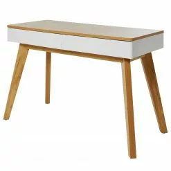 Jahnke Schreibtisch Libre D 120 - Kerneiche Dekor / Weiß