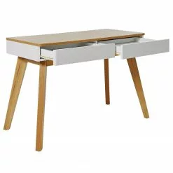 Jahnke Schreibtisch Libre D 120 - Kerneiche Dekor / Weiß -Büromöbel Verkaufsgeschäft 1000358895 220615 040 DETAILS P000000001000358895