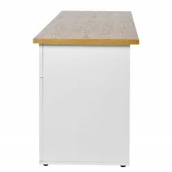 Jahnke Schreibtisch Chalet D 140 - Eiche Dekor / Weiß -Büromöbel Verkaufsgeschäft 1000358896 220615 050 DETAILS P000000001000358896