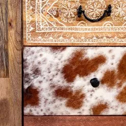 Red Living Sideboard Vallentuna - Mango massiv / Metall - Mango / Schwarz -Büromöbel Verkaufsgeschäft 1000359913 220621 055 DETAILS P000000001000359913