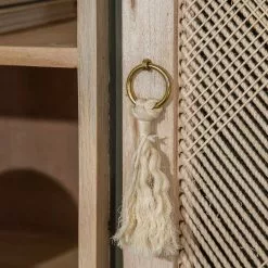 Ridgevalley Sideboard Lumby I - Mango massiv - Mango Hell / Grau -Büromöbel Verkaufsgeschäft 1000359920 220621 050 DETAILS P000000001000359920