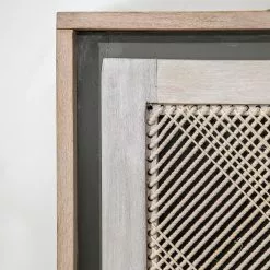 Ridgevalley Sideboard Lumby II - Mango massiv - Mango Hell / Grau -Büromöbel Verkaufsgeschäft 1000359923 220621 030 DETAILS P000000001000359923