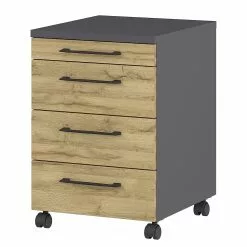 Germania Büroset GW-Profi 2.0 (2-teilig) - Höhenverstellbar - Eiche Grandson Dekor -Büromöbel Verkaufsgeschäft 1000360351 220622 033 DETAILS P000000001000360351