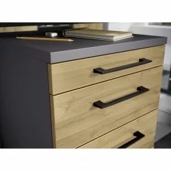 Germania Büroset GW-Profi 2.0 (2-teilig) - Höhenverstellbar - Eiche Grandson Dekor -Büromöbel Verkaufsgeschäft 1000360351 220622 035 DETAILS P000000001000360351