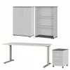 Germania Büroset GW-Profi 2.0 I (4-teilig) - Höhenverstellbar - Hellgrau -Büromöbel Verkaufsgeschäft 1000360356 220622 010 IMAGE P000000001000360356