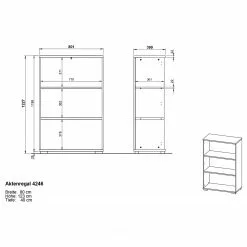 Germania Büroset GW-Profi 2.0 II (4-teilig) - Höhenverstellbar - Hellgrau -Büromöbel Verkaufsgeschäft 1000360357 220622 501 SKETCH DETAILS P000000001000360357 sketch