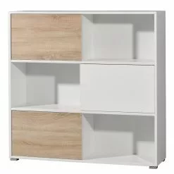 Germania Büroset Mingle II (2-teilig) - Weiß / Eiche Sonoma Dekor -Büromöbel Verkaufsgeschäft 1000360364 220622 034 DETAILS P000000001000360364