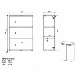 Germania Büroset GW-Agenda II (4-teilig) - Höhenverstellbar - Eiche Grandson Dekor -Büromöbel Verkaufsgeschäft 1000360372 220622 501 SKETCH DETAILS P000000001000360372 sketch