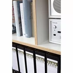 Germania Büroset Neston (5-teilig) - Weiß / Eiche Sanremo Dekor -Büromöbel Verkaufsgeschäft 1000360379 220622 038 DETAILS P000000001000360379