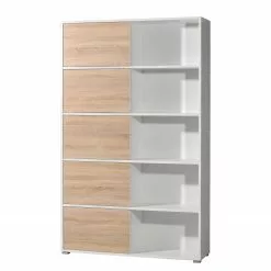 Germania Büroset Mingle I (2-teilig) - Weiß / Eiche Sonoma Dekor -Büromöbel Verkaufsgeschäft 1000360380 220622 032 DETAILS P000000001000360380