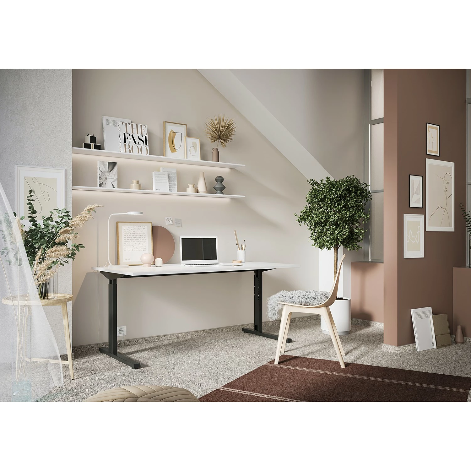 Germania Schreibtisch GW-Pasadena - Weiß 4 Germania Schreibtisch GW-Pasadena - Weiß – Bild 2