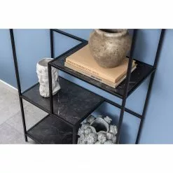 Red Living Regal Zap I - Marmor Schwarz Dekor / Schwarz -Büromöbel Verkaufsgeschäft 1000362982 220819 034 DETAILS P000000001000362982