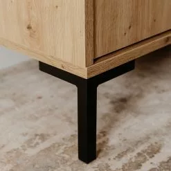 Loftscape Sideboard Brochet - Eiche Dekor / Schwarz -Büromöbel Verkaufsgeschäft 1000363051 220704 038 DETAILS P000000001000363051 1