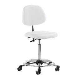 Mayer Sitzmöbel Bürodrehstuhl 2203 - Weiß - Chrom glänzend