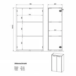 Germania Büroset GW-Pasadena IV - Graphit / Weiß 23 Germania Büroset GW-Pasadena IV - Graphit / Weiß -Büromöbel Verkaufsgeschäft 1000363829 220722 500 SKETCH DETAILS P000000001000363829 sketch