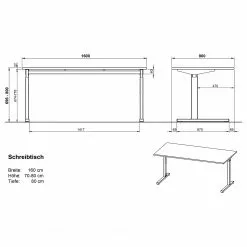 Germania Büroset GW-Pasadena IV - Graphit / Weiß 25 Germania Büroset GW-Pasadena IV - Graphit / Weiß -Büromöbel Verkaufsgeschäft 1000363829 220722 502 SKETCH DETAILS P000000001000363829 sketch