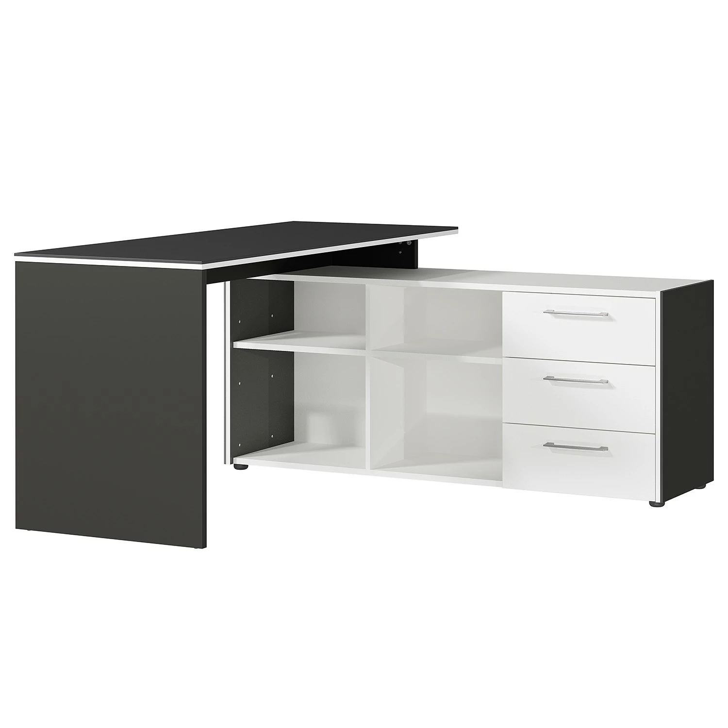 Germania Büroset GW-Pasadena VI - Graphit / Weiß 5 Germania Büroset GW-Pasadena VI - Graphit / Weiß – Bild 3