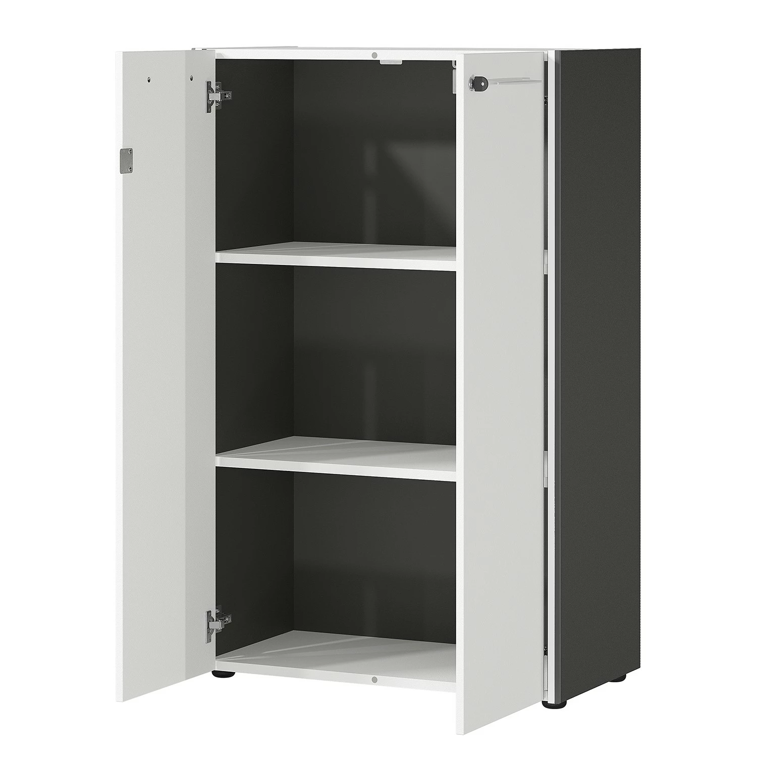 Germania Büroset GW-Pasadena VI - Graphit / Weiß 8 Germania Büroset GW-Pasadena VI - Graphit / Weiß – Bild 6