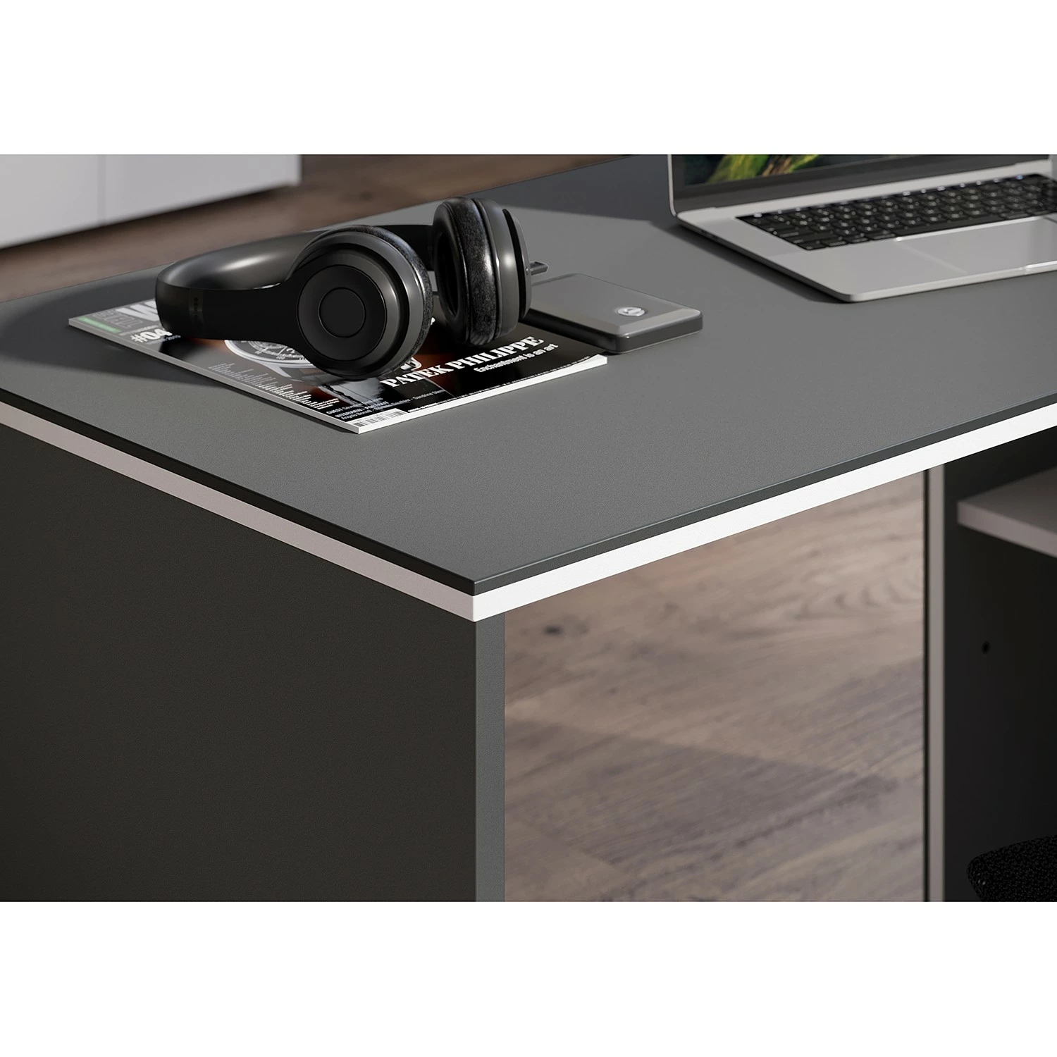 Germania Büroset GW-Pasadena VI - Graphit / Weiß 9 Germania Büroset GW-Pasadena VI - Graphit / Weiß – Bild 7