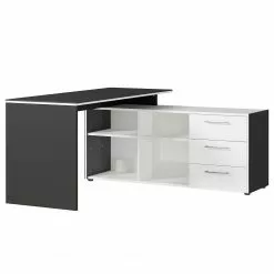 Germania Büroset GW-Pasadena VII - Graphit / Weiß -Büromöbel Verkaufsgeschäft 1000363842 220722 031 DETAILS P000000001000363842