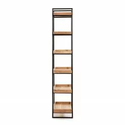 Red Living Regal Breitbride II - Akazie massiv / Metall - Akazie / Schwarz -Büromöbel Verkaufsgeschäft 1000363950 220714 035 DETAILS P000000001000363950