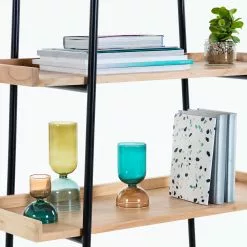 Red Living Regal Breitbride II - Akazie massiv / Metall - Akazie / Schwarz -Büromöbel Verkaufsgeschäft 1000363950 220714 040 DETAILS P000000001000363950