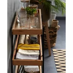 Red Living Regal Beitbridge I - Akazie massiv / Metall - Akazie / Schwarz -Büromöbel Verkaufsgeschäft 1000363959 220714 021 MOOD DETAILS P000000001000363959 mood