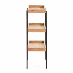 Red Living Regal Beitbridge I - Akazie massiv / Metall - Akazie / Schwarz -Büromöbel Verkaufsgeschäft 1000363959 220714 035 DETAILS P000000001000363959