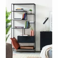 Loftscape Regal Blackrod - Metall - Schwarz 16 Loftscape Regal Blackrod - Metall - Schwarz -Büromöbel Verkaufsgeschäft 1000363964 220714 021 MOOD DETAILS P000000001000363964 mood