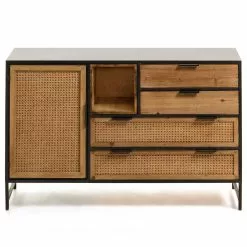 Red Living Sideboard Kisumu - Wiener Geflecht / Eisen - Braun / Schwarz 22 Red Living Sideboard Kisumu - Wiener Geflecht / Eisen - Braun / Schwarz -Büromöbel Verkaufsgeschäft 1000363968 220714 030 DETAILS P000000001000363968