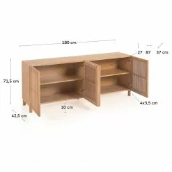 Naturoo Sideboard Bukama - Eiche massiv 33 Naturoo Sideboard Bukama - Eiche massiv -Büromöbel Verkaufsgeschäft 1000363991 220714 500 SKETCH DETAILS P000000001000363991 sketch
