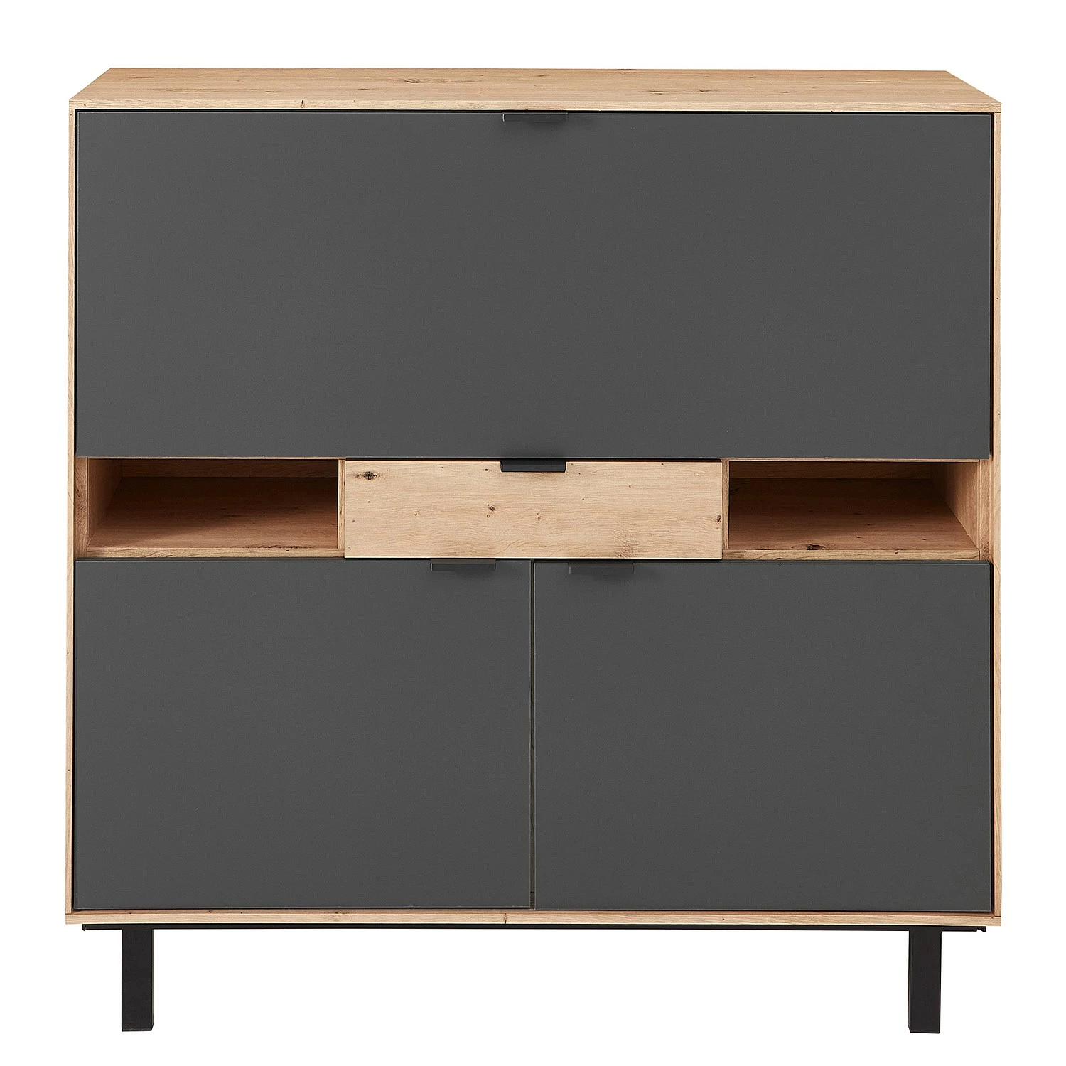 Fashion For Home Sekretär Leox - Graphit / Eiche Artisan Dekor 4 Fashion For Home Sekretär Leox - Graphit / Eiche Artisan Dekor – Bild 2