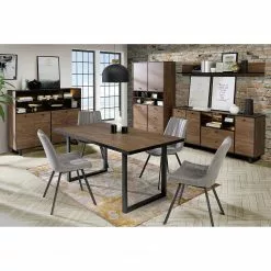 Red Living Sideboard Trylith I - Eiche Rustikal Dekor / Schwarz -Büromöbel Verkaufsgeschäft 1000364622 220719 022 MOOD DETAILS P000000001000364622 mood