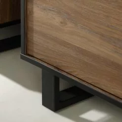 Red Living Sideboard Trylith I - Eiche Rustikal Dekor / Schwarz -Büromöbel Verkaufsgeschäft 1000364622 220719 070 DETAILS P000000001000364622