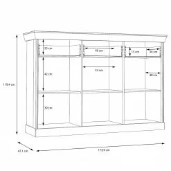 Ridgevalley Sideboard Boolamore III - Eiche Dekor 13 Ridgevalley Sideboard Boolamore III - Eiche Dekor -Büromöbel Verkaufsgeschäft 1000364893 220722 501 SKETCH DETAILS P000000001000364893 sketch