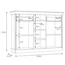 Ridgevalley Sideboard Boolamore II - Eiche Dekor -Büromöbel Verkaufsgeschäft 1000364895 220722 501 SKETCH DETAILS P000000001000364895 sketch