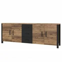 Red Living Sideboard Velleron III - Fichte