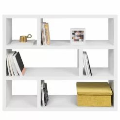 Temahome Regal Dublin - Weiß - Höhe: 105 cm -Büromöbel Verkaufsgeschäft 1000366635 220906 030 DETAILS P000000001000366635