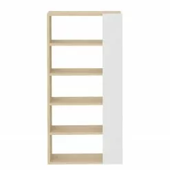 Temahome Regal Ella - Echtholzfurnier - Weiß / Eiche -Büromöbel Verkaufsgeschäft 1000366656 220906 030 DETAILS P000000001000366656