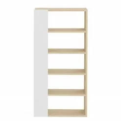 Temahome Regal Ella - Echtholzfurnier - Weiß / Eiche -Büromöbel Verkaufsgeschäft 1000366656 220906 050 DETAILS P000000001000366656