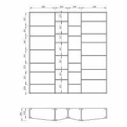 Temahome Regal Maze VI - Weiß 16 Temahome Regal Maze VI - Weiß -Büromöbel Verkaufsgeschäft 1000366659 220906 501 SKETCH DETAILS P000000001000366659 sketch
