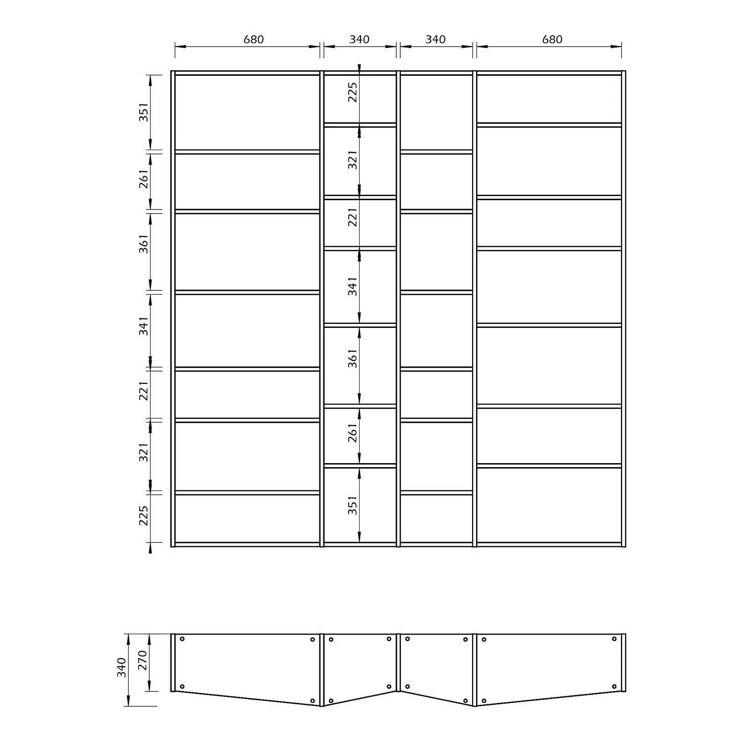 Temahome Regal Maze VI - Weiß 9 Temahome Regal Maze VI - Weiß – Bild 8