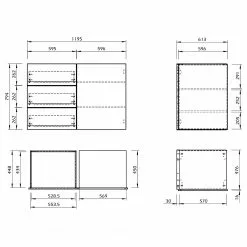 Temahome Sideboard Join VIII - Weiß / Nussbaum 15 Temahome Sideboard Join VIII - Weiß / Nussbaum -Büromöbel Verkaufsgeschäft 1000366676 220906 501 SKETCH DETAILS P000000001000366676 sketch