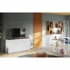 Temahome Sideboard Join IV - Weiß / Nussbaum 10 Temahome Sideboard Join IV - Weiß / Nussbaum -Büromöbel Verkaufsgeschäft 1000366692 220906 021 MOOD DETAILS P000000001000366692 mood