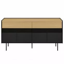 Temahome Sideboard Radio - Echtholzfurnier - Schwarz / Eiche 14 Temahome Sideboard Radio - Echtholzfurnier - Schwarz / Eiche -Büromöbel Verkaufsgeschäft 1000366695 220906 030 DETAILS P000000001000366695