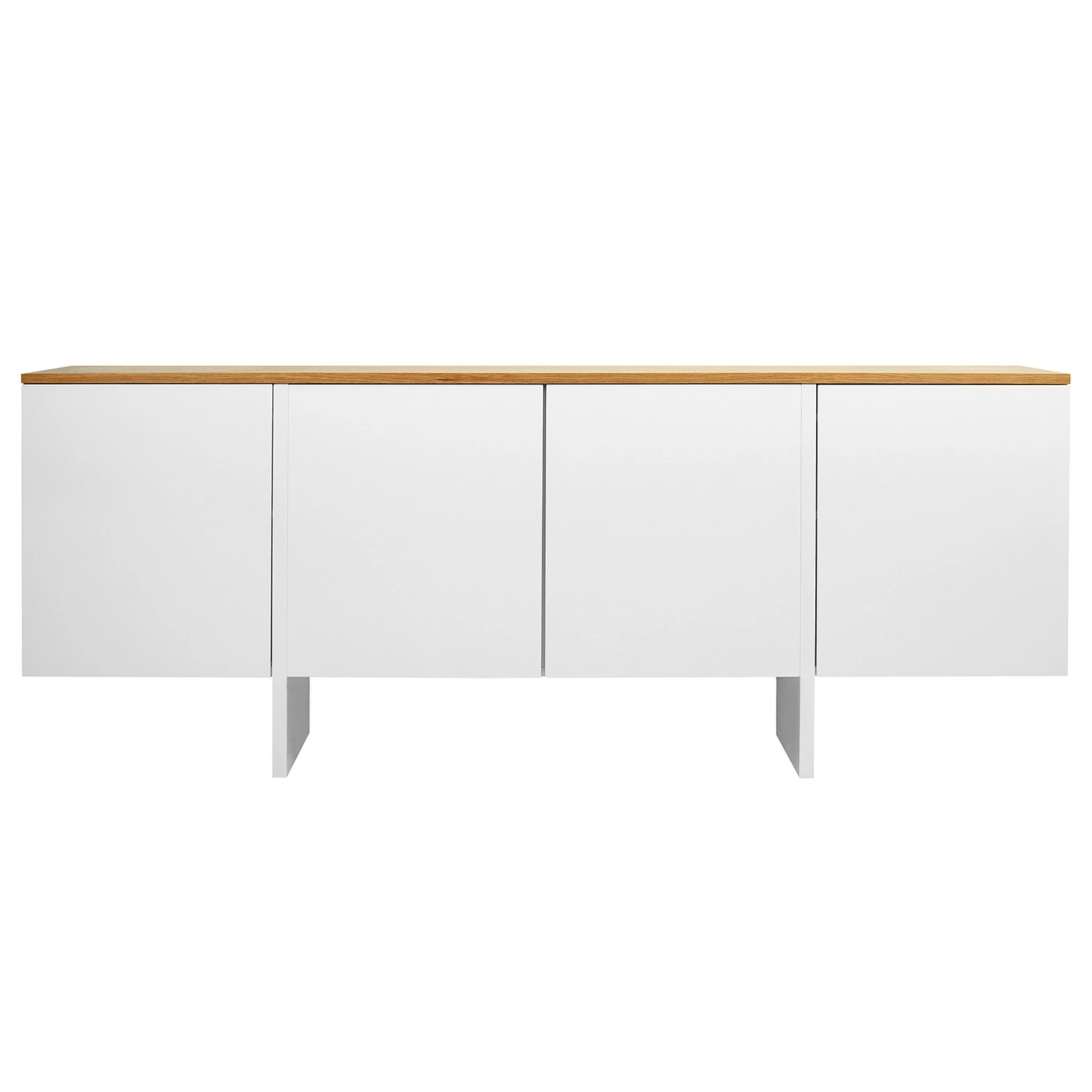 Temahome Sideboard Edge - Echtholzfurnier - / Weiß / Eiche 3 Temahome Sideboard Edge - Echtholzfurnier - / Weiß / Eiche